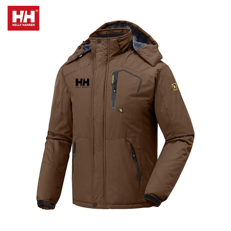 Men's Helly-Hansen® fleece winter jacket, wind and water resistant