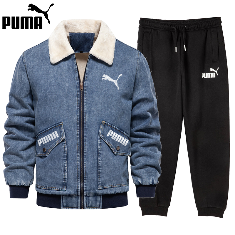The latest PUMA庐 warm jacket + PUMA庐 sweatpants