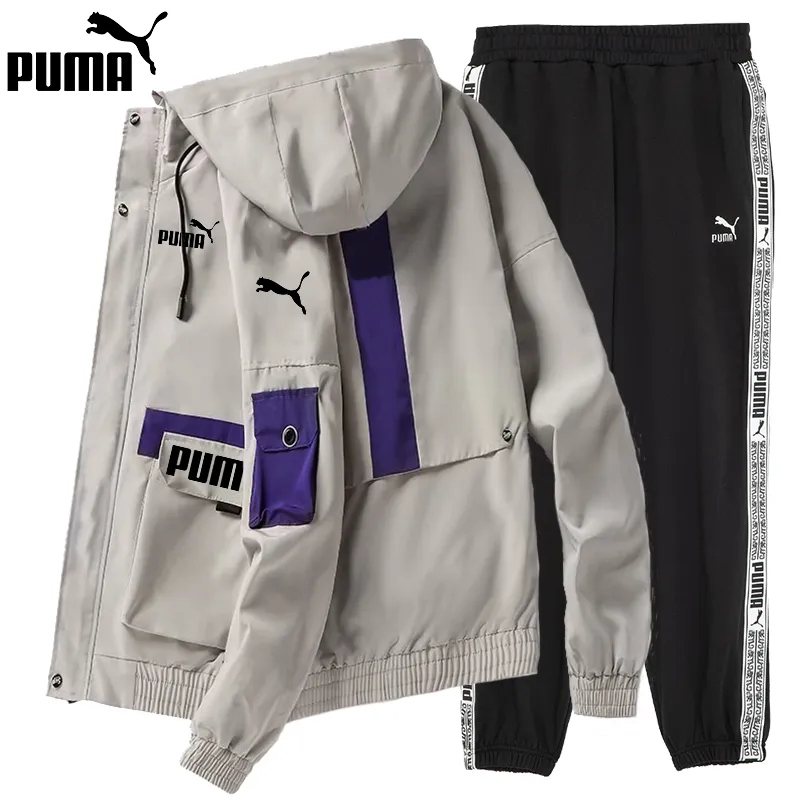 PUMA2024 new winter jacket + cotton pants, comfortable and warm