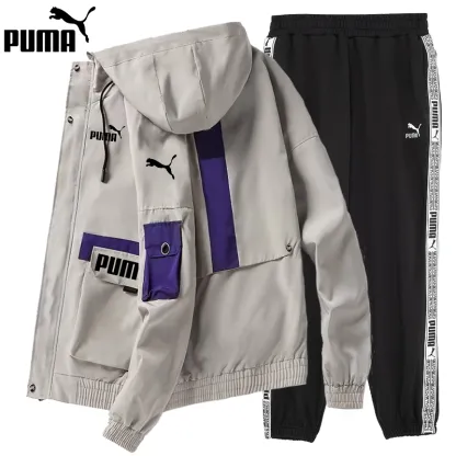 PUMA2024 new winter jacket + cotton pants, comfortable and warm
