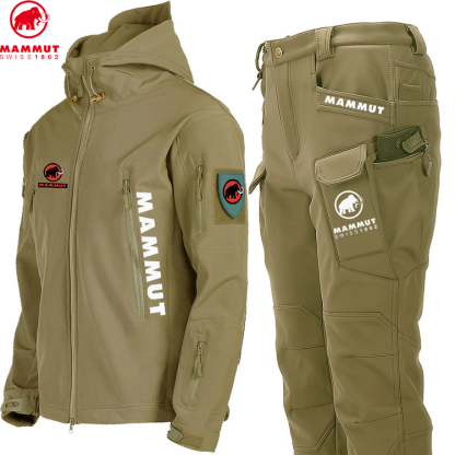 MAMMUT庐 new two-piece set of men's outdoor jackets, waterproof and windproof