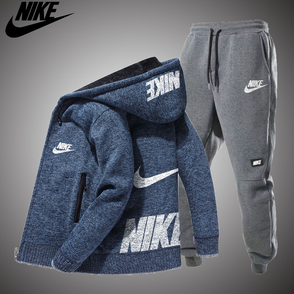 ✨Fashionable New Spring Winter Fleece Knitted Wool Sports Sweatshirt Pants Two Piece Set 🔥50% Off 🔥Free Shipping on Orders Placed Today