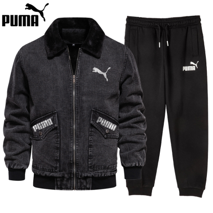 The latest PUMA庐 warm jacket + PUMA庐 sweatpants