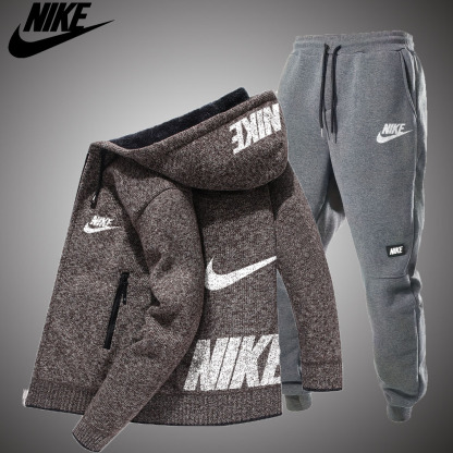 ✨Fashionable New Spring Winter Fleece Knitted Wool Sports Sweatshirt Pants Two Piece Set 🔥50% Off 🔥Free Shipping on Orders Placed Today