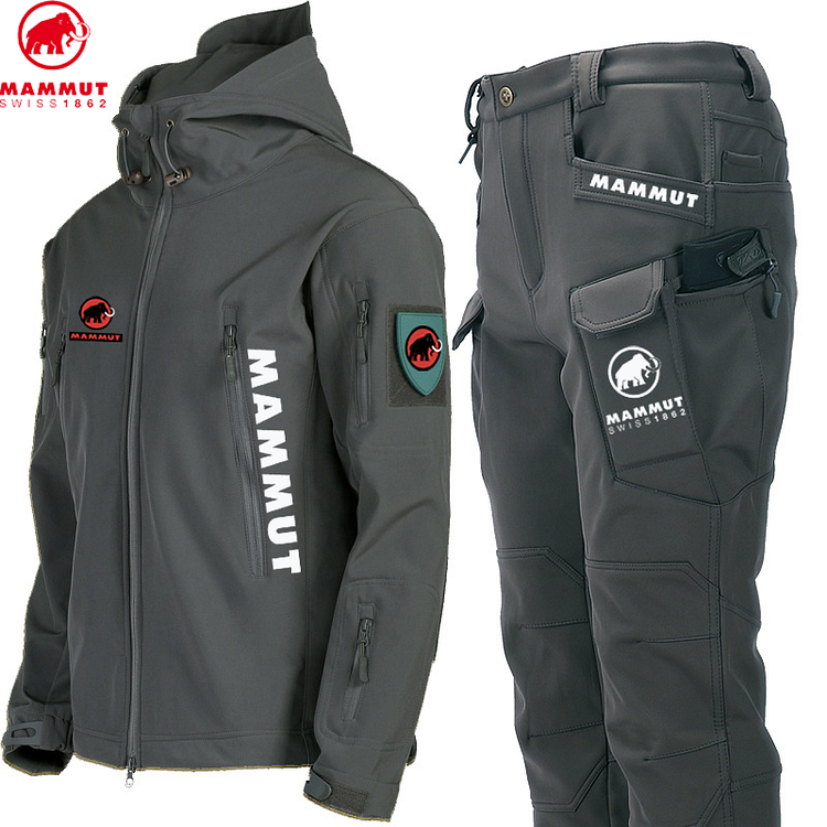 MAMMUT庐 new two-piece set of men's outdoor jackets, waterproof and windproof