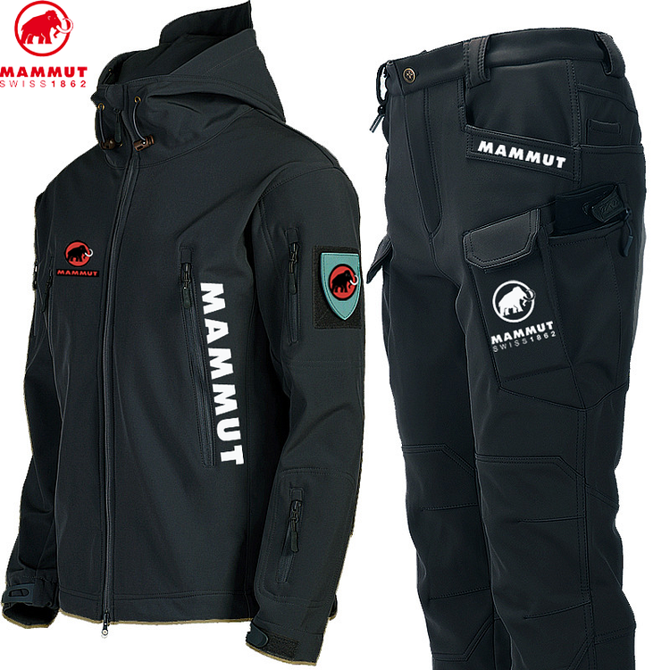 MAMMUT庐 new two-piece set of men's outdoor jackets, waterproof and windproof