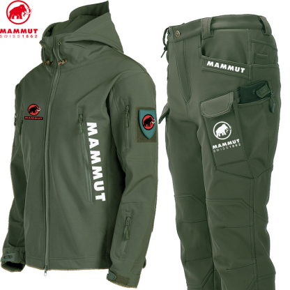 MAMMUT庐 new two-piece set of men's outdoor jackets, waterproof and windproof
