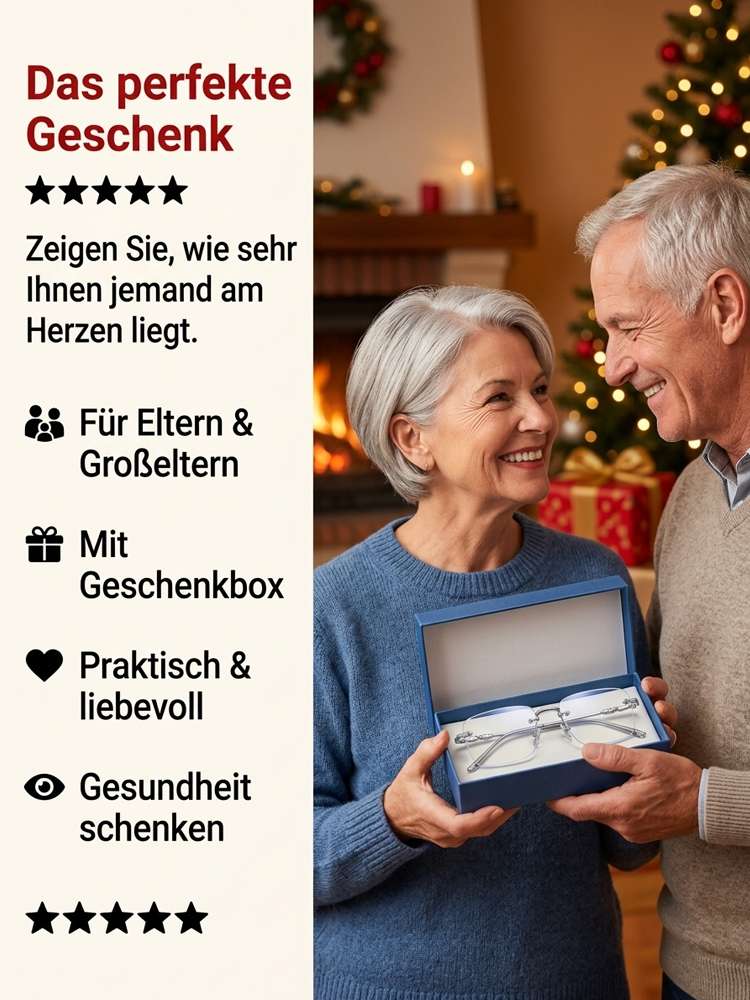 [Kein Sehtest nötig] Jena Optik-Technologie - Smarte Autofokus-Brille | Nah- und Fernsicht | Auto-Fokus -10D bis +10D | Blaulicht- und UV-Schutz 👓