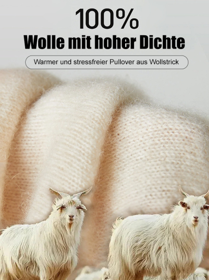 100% Kaschmir【Nahtloser halber Rollkragenpullover aus Kaschmir】50% Rabatt.Vielseitiger Strickpullover, den Sie zu allem tragen möchten!