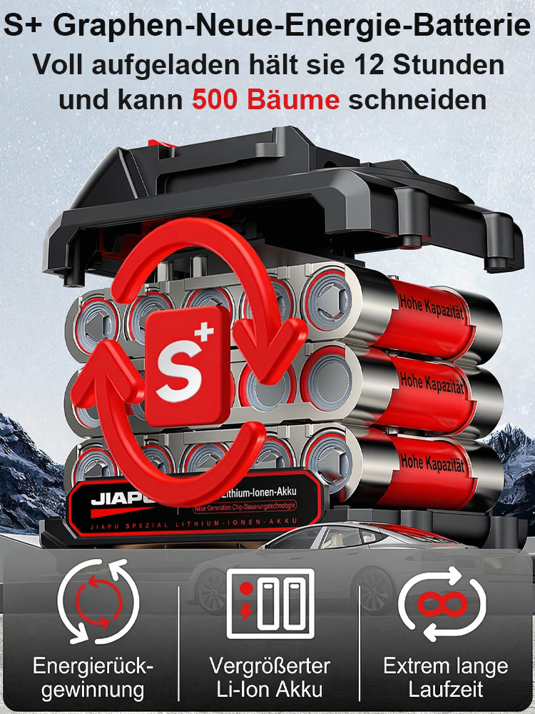 【Lebenslange Garantie】Professionelle Akku-Astschere: Schneidet Äste bis 7,5 cm in 1 Sekunde – ultraleicht mit nur 0,7 kg!