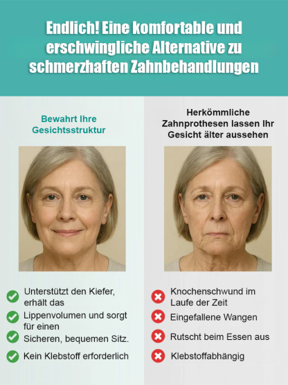 【Revolution der Zahnpflege】Sofort-Gebiss-Set | Medizinisch zertifiziert | Ohne Zahnarzt-Termin | 10-fache Geld-zurück-Garantie ✨