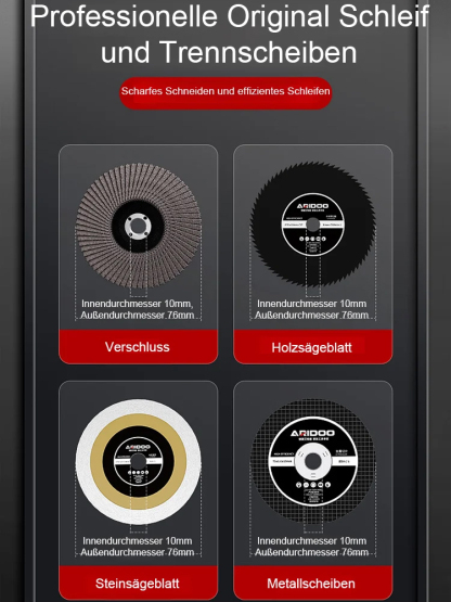  【Hafenkontingent – Restposten】Nur noch 800 Stück: Multifunktionaler Winkelschleifer nach deutschem Standard zum Sonderpreis – Schneiden, Polieren & Entrosten in einem Gerät, präzise Drehzahlregelung im Millisekundenbereich
