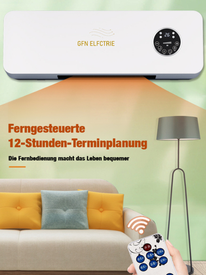 [Monatliche Stromkosten von nur 1 Euro]【Haushalt Wand montierte mobile Klimaanlage Heizung Heizung】50% Rabatt.Konstante Temperatur, leise, zirkulierende Heizung.