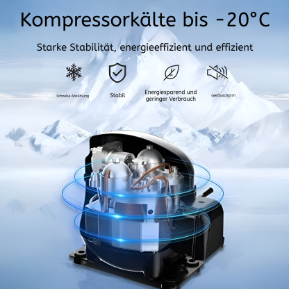 Kompressor-Kühlbox für Auto und Zuhause, 12V/24V, Gefrierschrank für LKW und PKW
