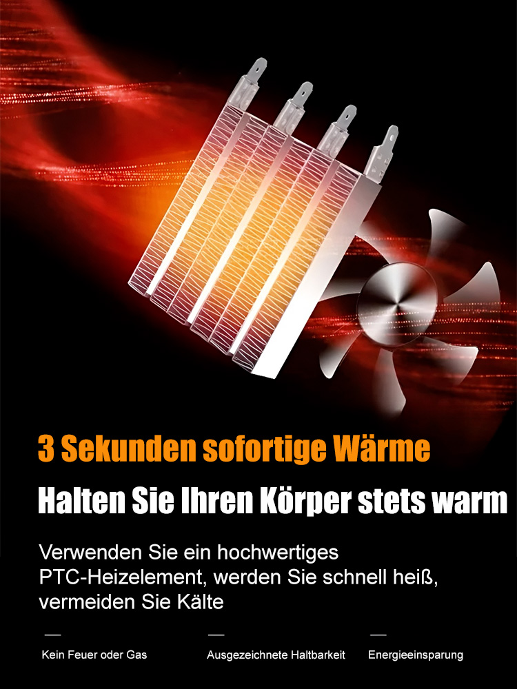 Nur 1 Euro Stromkosten für 7 Tage【Schnellaufheizender Lufterhitzer】50% Rabatt.3s Schnellerhitzung, energieeffizient und stromsparend!Greif zu!