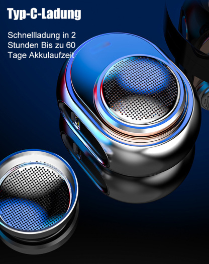 Neuheit 2024【Tragbarer elektrischer Mini-Rasierer】50% Rabatt.Mini und tragbar wie kabellose Kopfhörer.