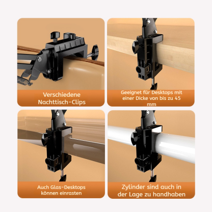 Multifunktionaler faltbarer Handyhalter iPad Tablet Desktop Bett Kopfteil verwendbare Halterung