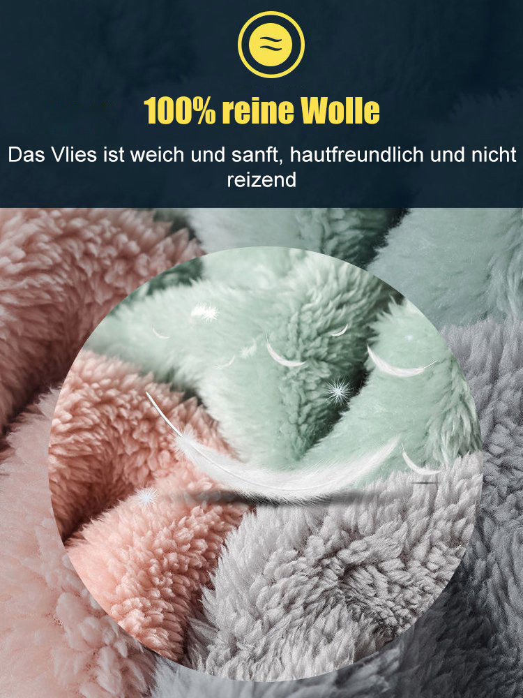 100% Wolle【Reversible, einfarbige Thermojacke】50% Rabatt.weich und flauschig, hält auch bei minus 20 Grad im Regen und Schnee warm
