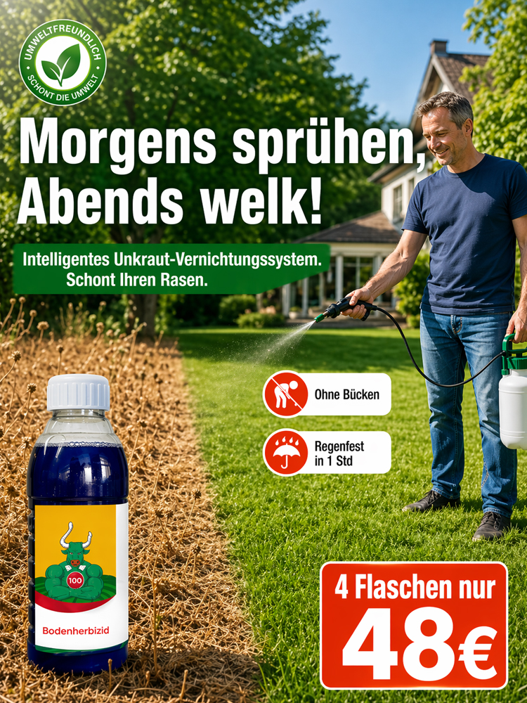 Einmal sprühen, 5 Jahre Ruhe: Gen-basierte Unkrautvernichtung mit Langzeitwirkung