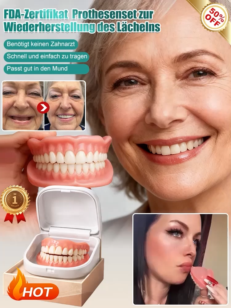 【US-Patent】FlexFit Thermo-Veneers in 3 Min✨Hollywood-Lächeln ohne Kleber✅Inkl. antibakterieller Box