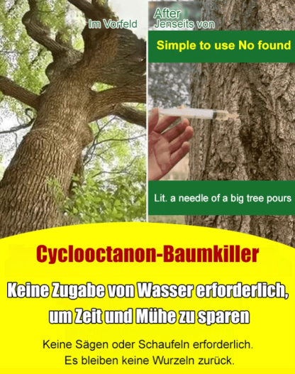Hexazinon Profi Baum- und Wurzelvernichter ✨ Direkte Stamm-Injektion ohne Sägen ✨ Regenfest und Präzise 🌳