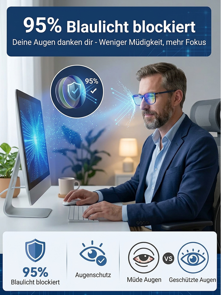【Jenaer Optik-Präzision】Nie wieder Sehtest nötig ✨Intelligente Autofokus-Brille | KI-Augen-Tracking | Sicht wie mit 20 Jahren ✨