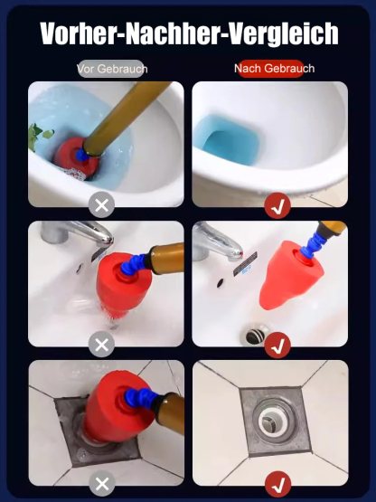 Einteiliger Toilettenbecken-Entstopfer aus Edelstahl
