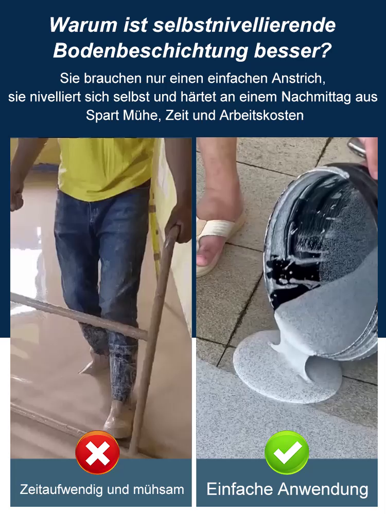 Premium Epoxidharz Bodenbeschichtung ✨2h Schnelltrocknend ✨ Bis zu 100m² Reichweite ✨ Fliesenoptik⏳💎
