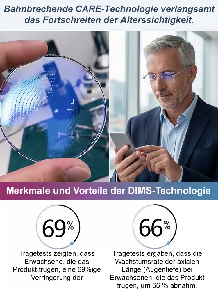 [Kein Sehtest nötig] Jena Optik-Technologie - Smarte Autofokus-Brille | Nah- und Fernsicht | Auto-Fokus -10D bis +10D | Blaulicht- und UV-Schutz 👓
