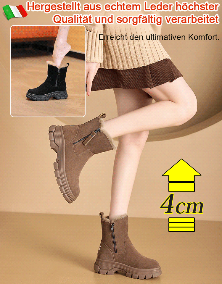 【Kaninchenfell-Doppelreißverschluss-Schneestiefel】50% Rabatt.