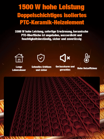 [Monatliche Stromkosten von nur 1 Euro]【Haushalt Wand montierte mobile Klimaanlage Heizung Heizung】50% Rabatt.Konstante Temperatur, leise, zirkulierende Heizung.