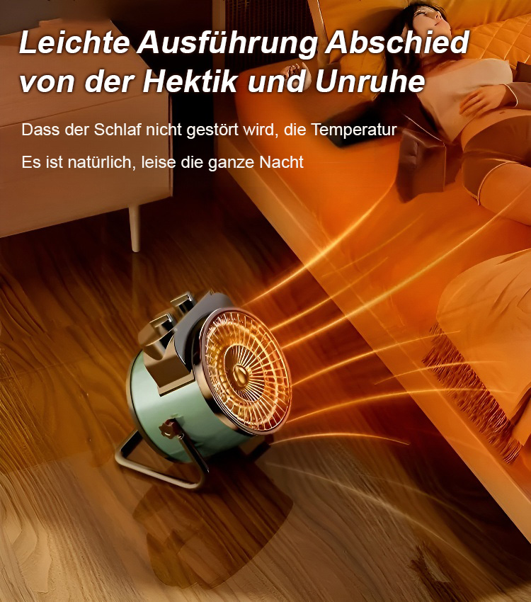 Nur 1 Euro Stromkosten für 7 Tage【Heizlüfter mit 360°-Konvektion】50% Rabatt.Konstante Temperatur, leise, zirkulierende Heizung.