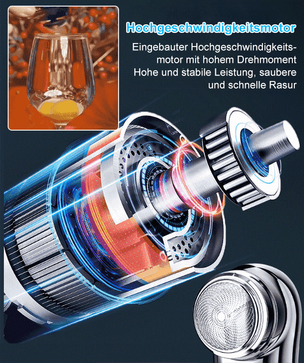 Neuheit 2024【Elektrischer Rasierer】50% Rabatt.Mini und tragbar wie kabellose Kopfhörer.