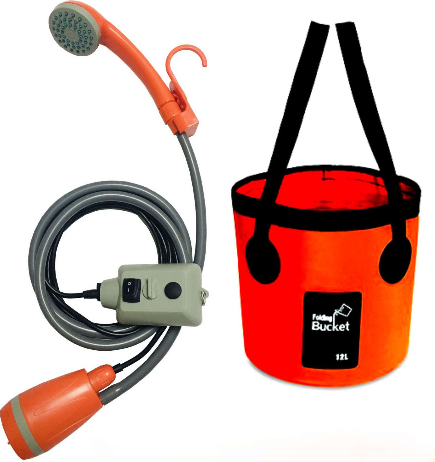 Multifunktionale tragbare elektrische Dusche