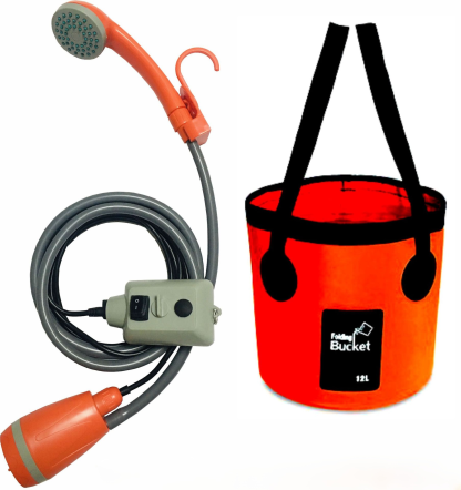 Multifunktionale tragbare elektrische Dusche