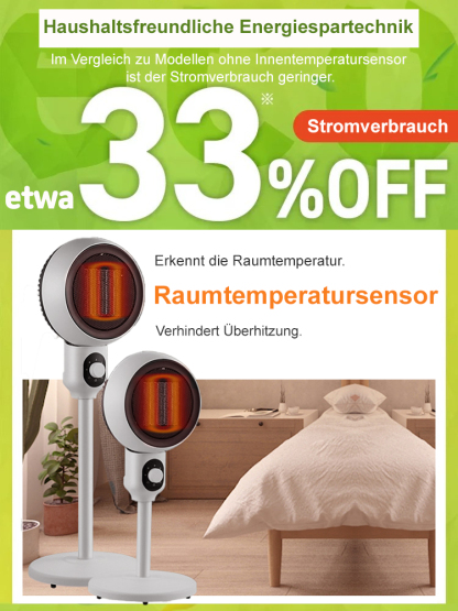 Monatliche Stromkosten von nur 1 Euro【Energiesparender Schnellheiz-Standheizkörper】50% Rabatt.