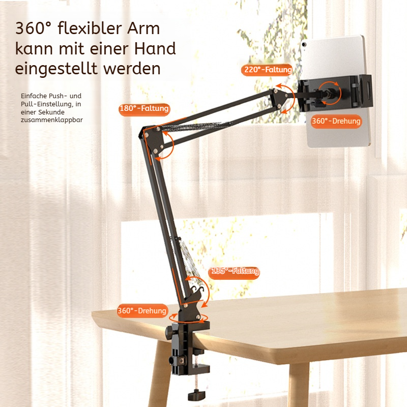 Multifunktionaler faltbarer Handyhalter iPad Tablet Desktop Bett Kopfteil verwendbare Halterung