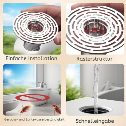 Großer Durchmesser, geruchsfreier Bodenablauf