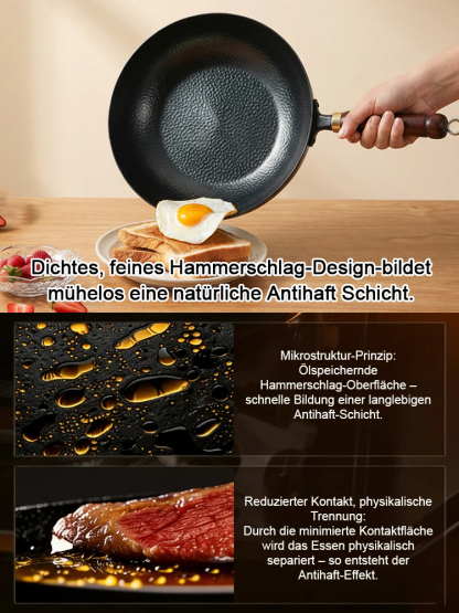 【80% Jubiläums-Rabatt】Tsubame-Sanjo Wok | Handgehämmertes Eisen | 100% Giftfrei ✨Hält 100 Jahre | Nie wieder Rost 💎