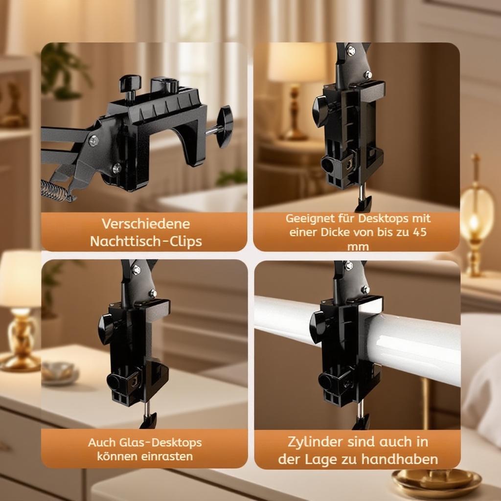 Multifunktionaler faltbarer Handyhalter iPad Tablet Desktop Bett Kopfteil verwendbare Halterung