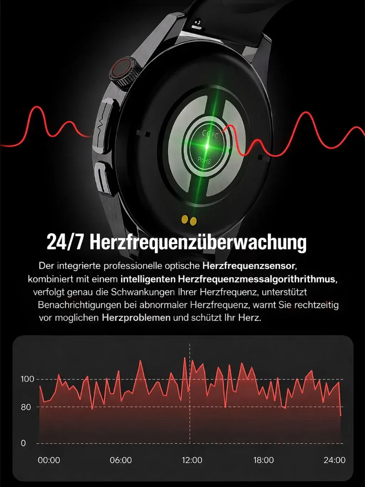 Premium Upgrade Smartwatch ✨ Bluetooth Telefonie✨ NFC Funktion ✨ Universal Kompatibel ⌚💳