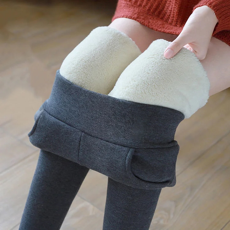 Originalware auf Lager【Leggings aus Lammkaschmir】50% Rabatt.Wärmeisolierend, wind-, wasser- und staubabweisend, trotzt schlechtem Wetter.