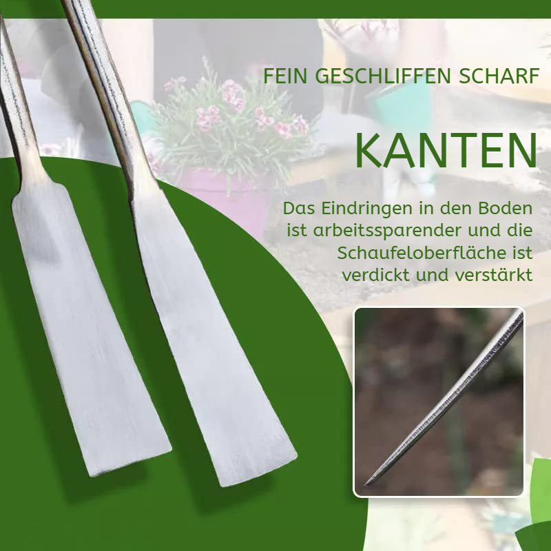 Manganstahl Zwiebelspaten Gemüsespaten Knoblauchspaten gehärteter Zwiebelspaten