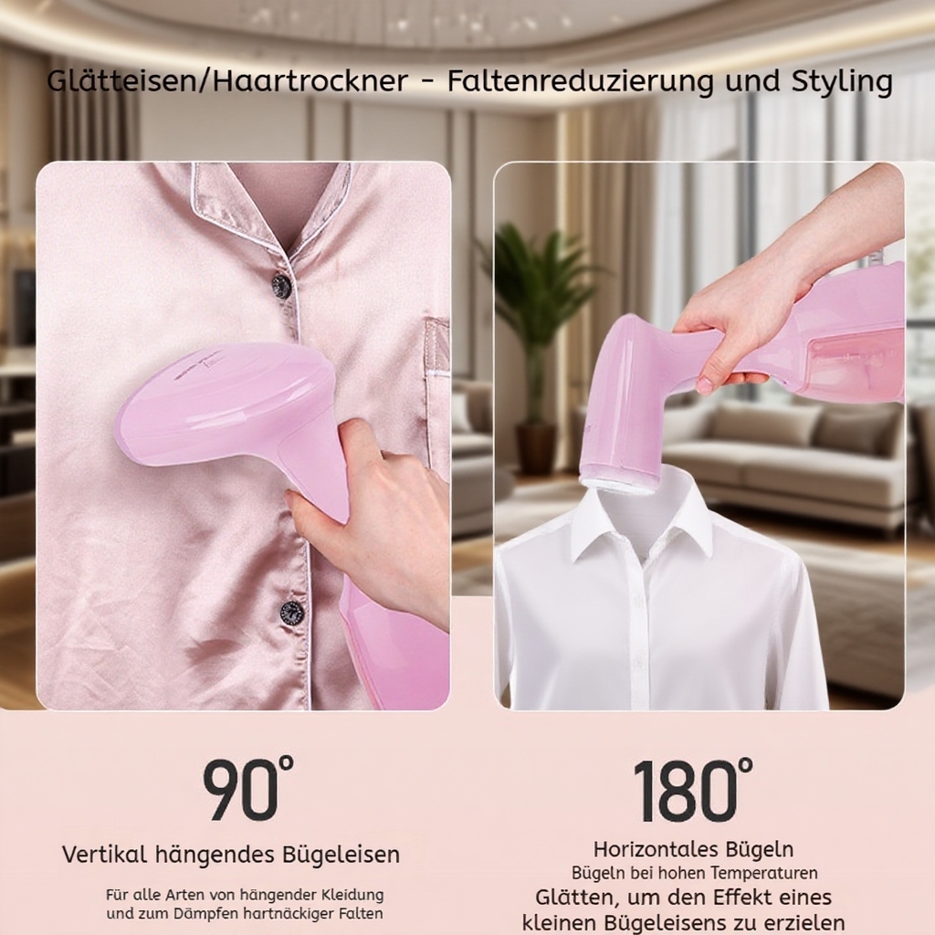 Tragbares Dampfbügeleisen für Zuhause, Faltenentferner, Handbügelmaschine OXO