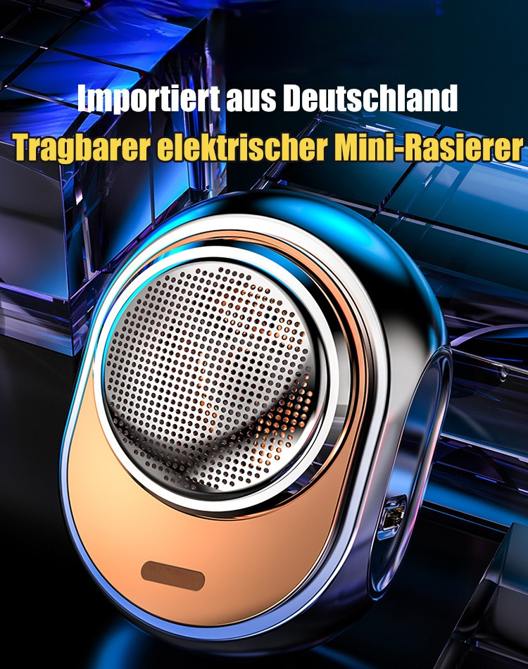 Neuheit 2024【Tragbarer elektrischer Mini-Rasierer】50% Rabatt.Mini und tragbar wie kabellose Kopfhörer.