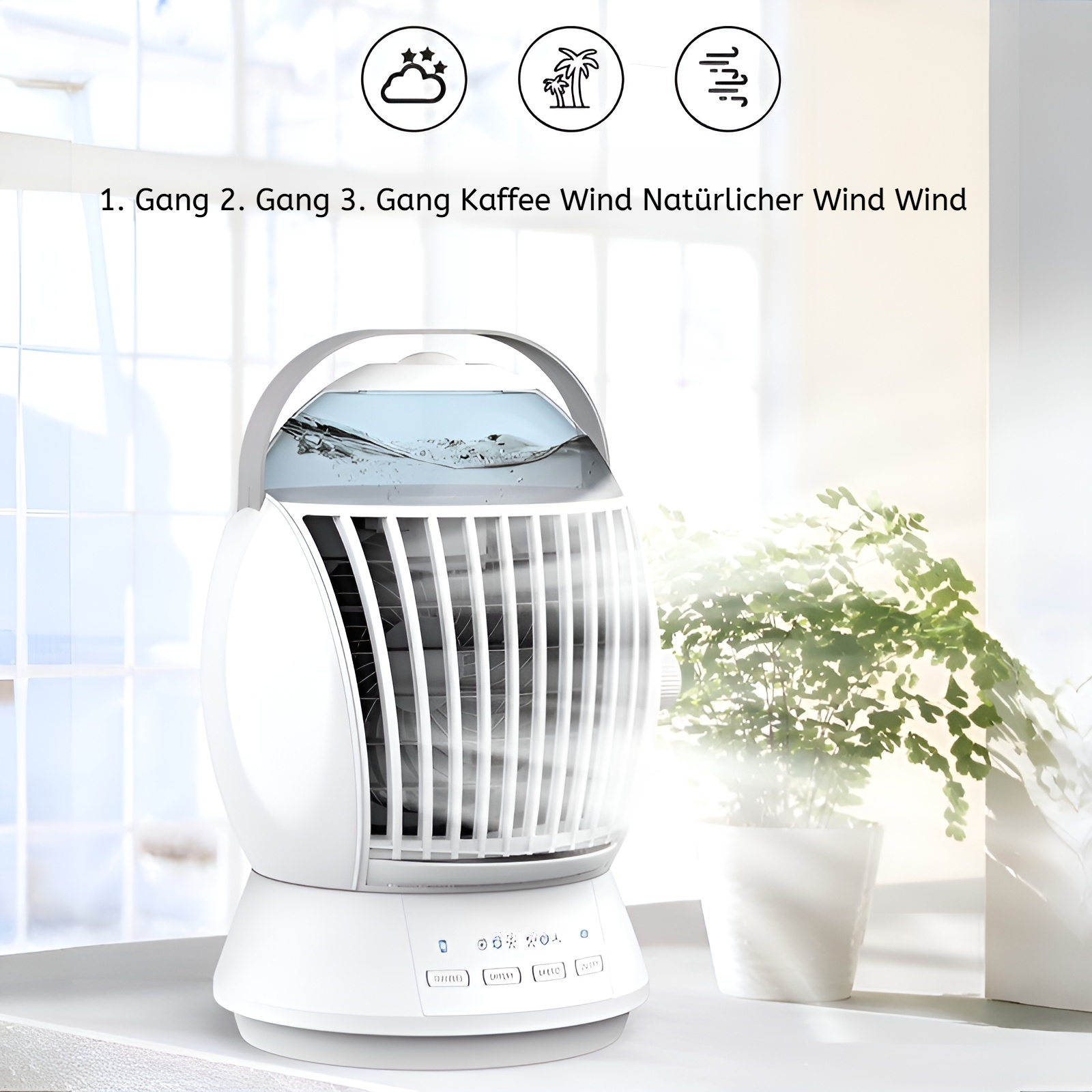 Mini-USB-Klimagerät, Wassersprüh-Kühlventilator, Desktop-Lüfter, Fabrikdirektverkauf