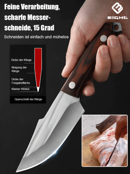 Scharfes Profi-Campingmesser aus Edelstahl