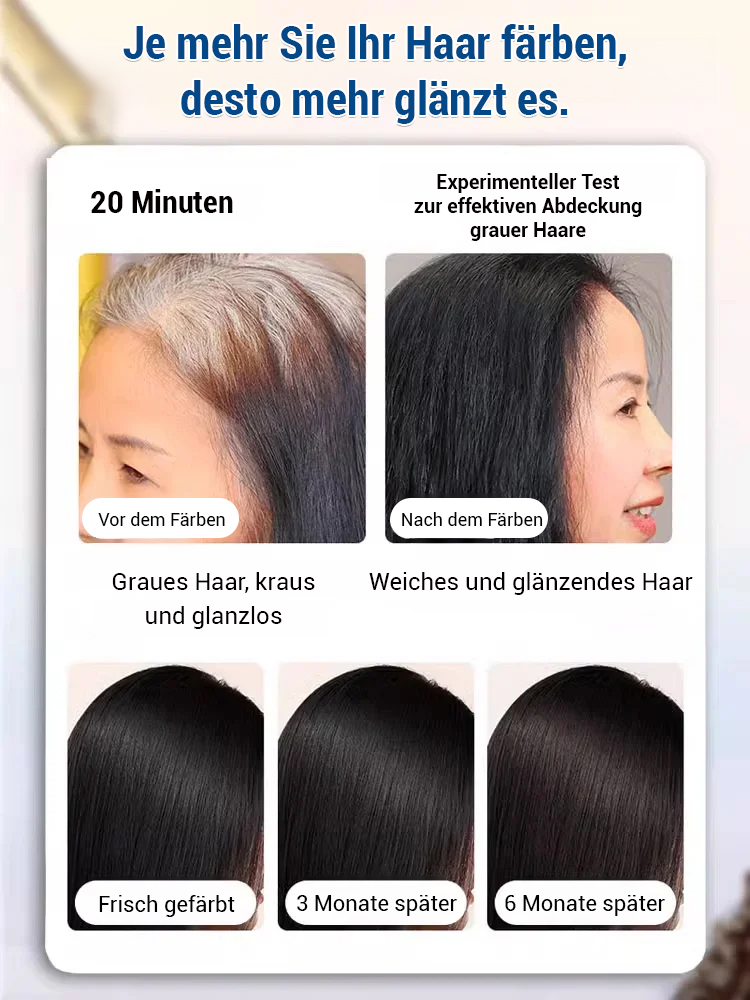 【Reich an Kaviarprotein, ein Jahr farbbeständig, professionelle Haarfärbemittelr】50% Rabatt
