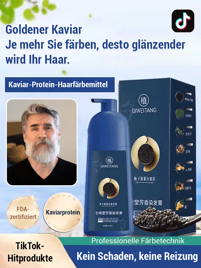 【Reich an Kaviarprotein, ein Jahr farbbeständig, professionelle Haarfärbemittelr】50% Rabatt