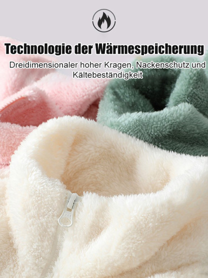 100% Wolle【Reversible, einfarbige Thermojacke】50% Rabatt.weich und flauschig, hält auch bei minus 20 Grad im Regen und Schnee warm